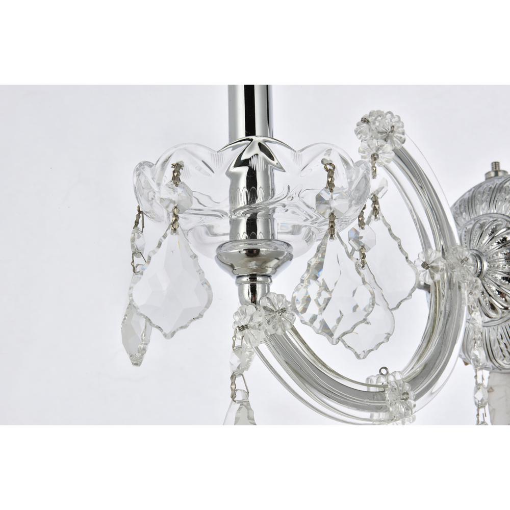 Maria Theresa 1 light Chrome Wall Sconce Clear Royal Cut Crystal. Picture 5