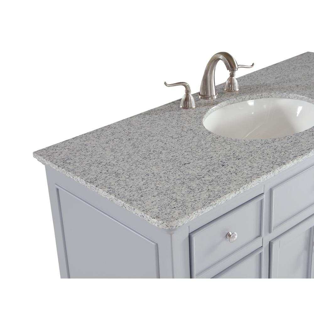 48 In. Single Bathroom Vanity Set In Light Grey. Picture 3