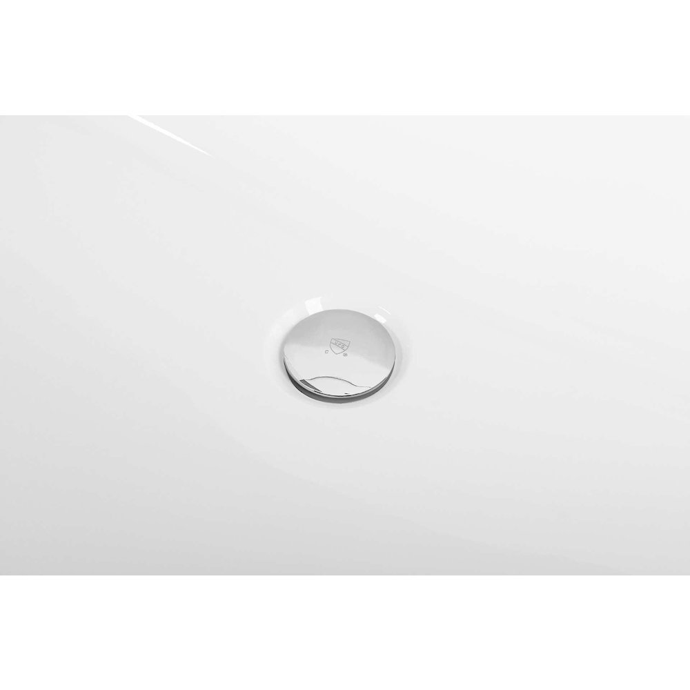 59 inch Soaking Diamond Style Bathtub in Polished Chrome. Picture 11