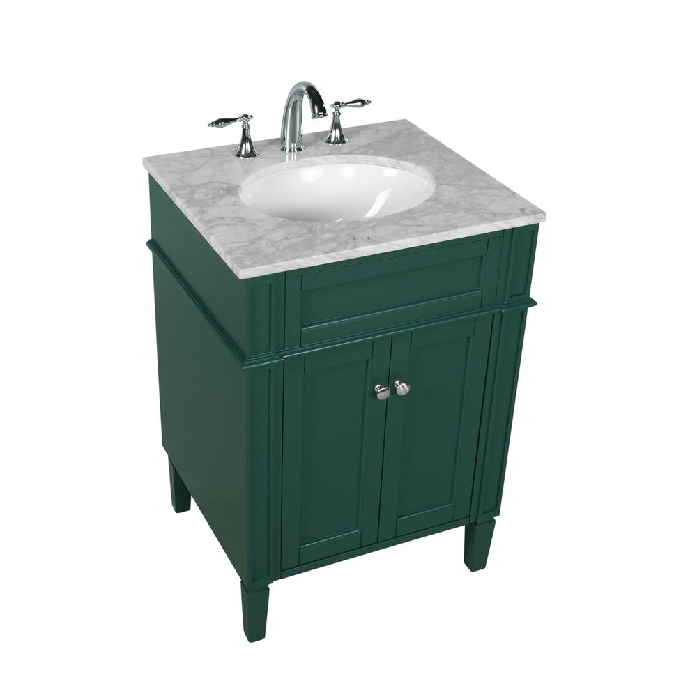 24 inch Single bathroom vanity in green. Picture 8