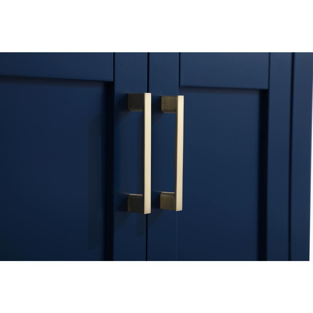 24 inch Single Bathroom Vanity in Blue. Picture 11