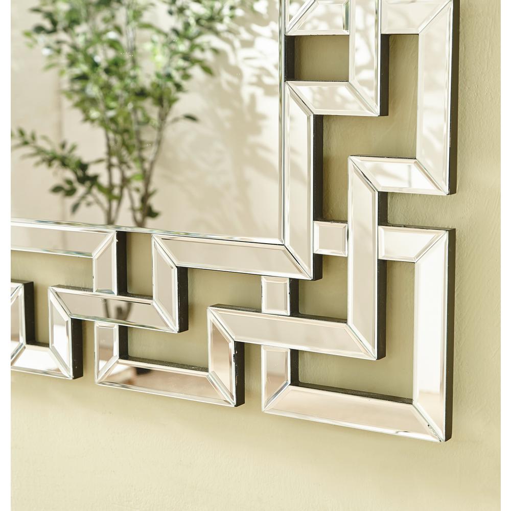 Sparkle 37.5 in. Contemporary Rectangle Mirror in Clear. Picture 3