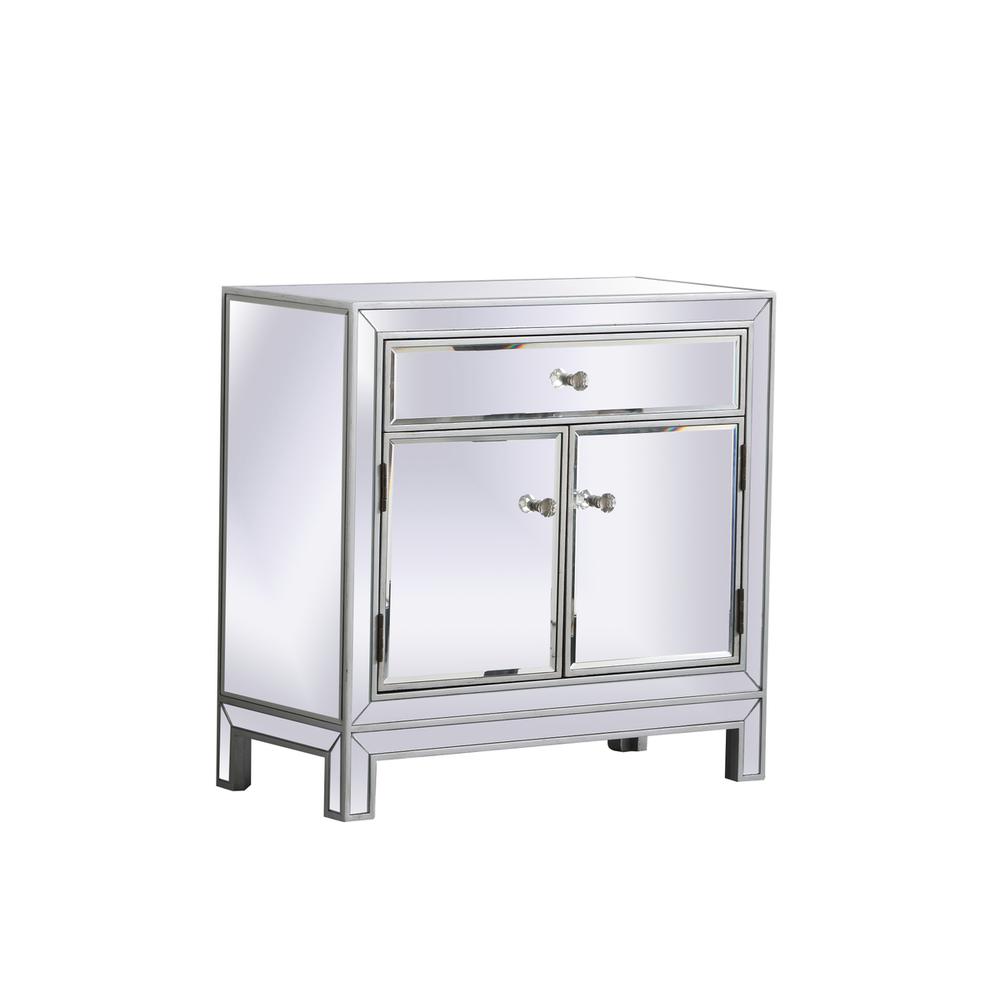 29 in. mirrored cabinet in antique silver. Picture 4