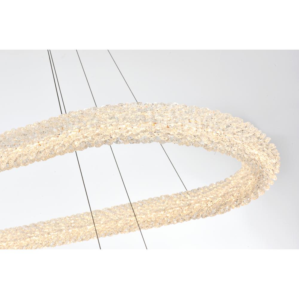 Bowen 51 inch Adjustable LED Chandelier in Chrome. Picture 5