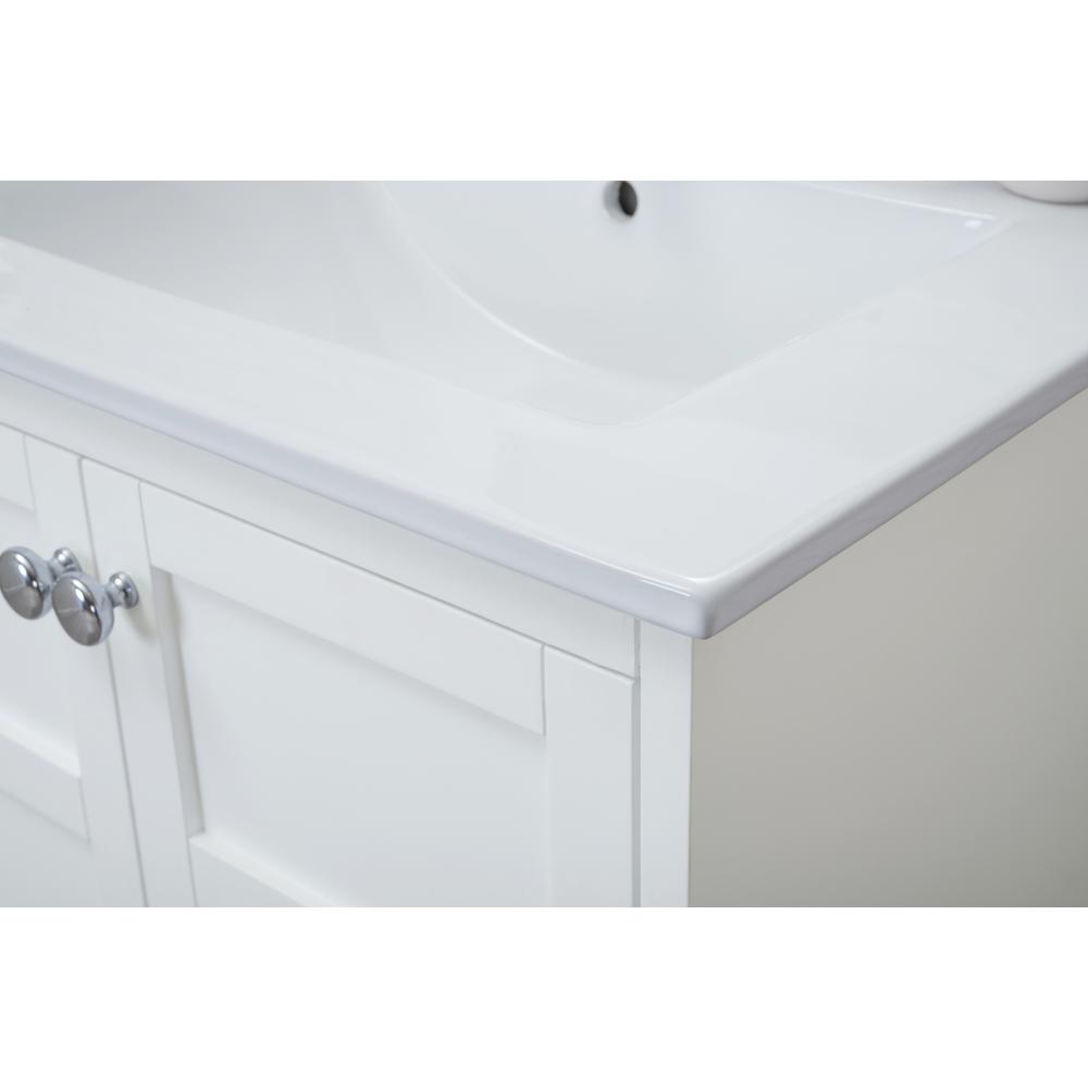 2 Doors Cabinet 24 In. X 18 In. X 34 In. In White. Picture 6