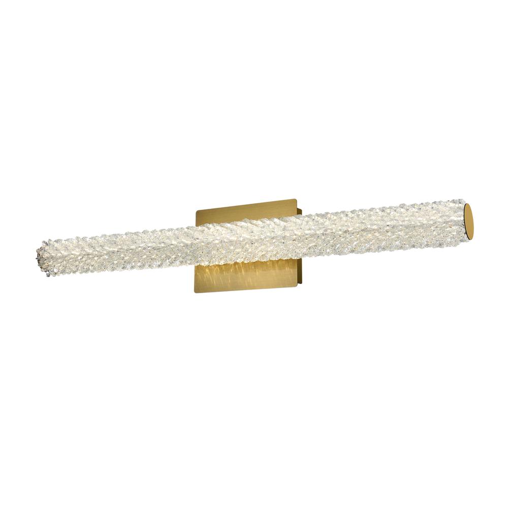 Bowen 30 inch Adjustable LED Wall Sconce in Satin Gold. Picture 3