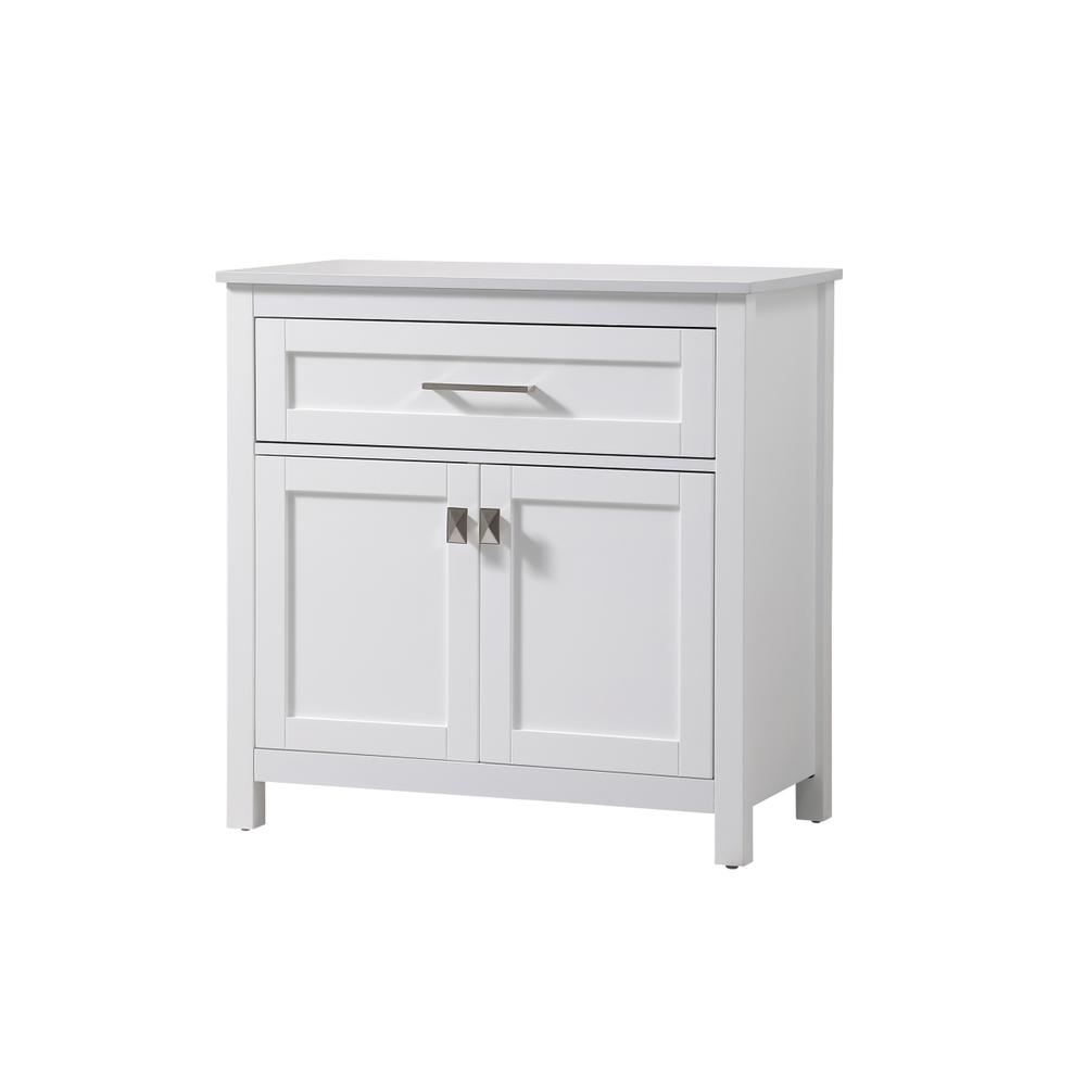 30 Inch Wide Bathroom Storage Freestanding Cabinet In White. Picture 2
