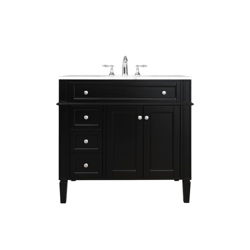 36 inch Single bathroom vanity in Black. Picture 1
