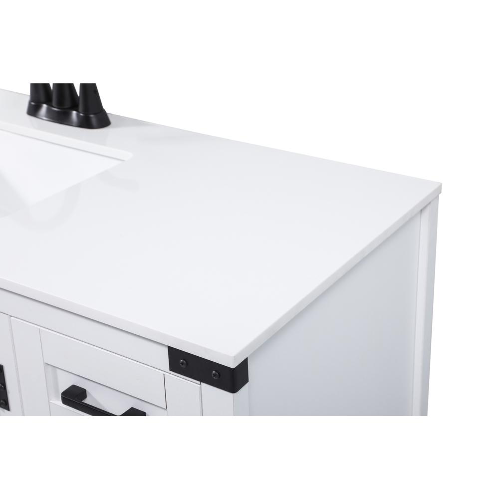 48 inch Single bathroom vanity in white. Picture 11