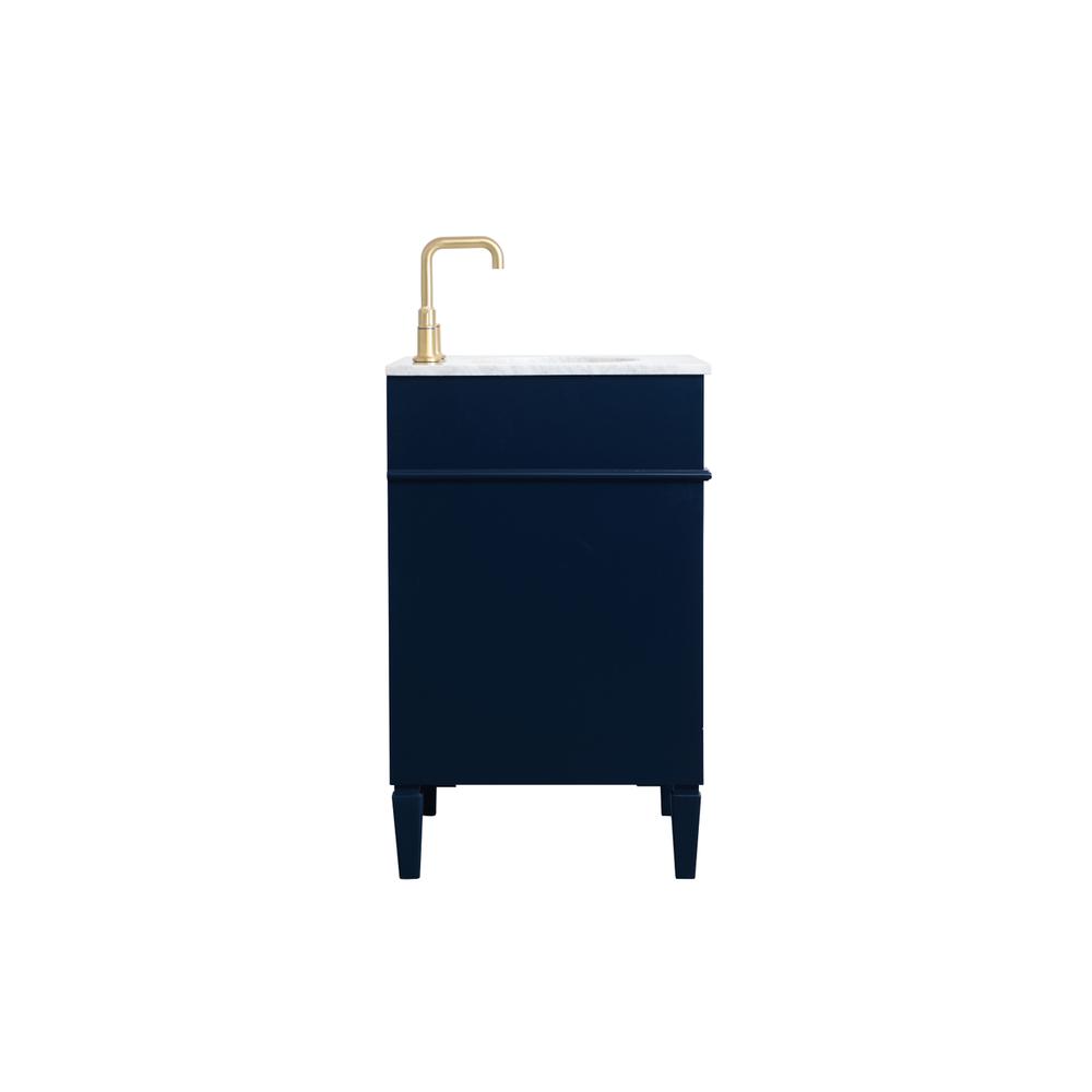 24 inch Single bathroom vanity in blue. Picture 13