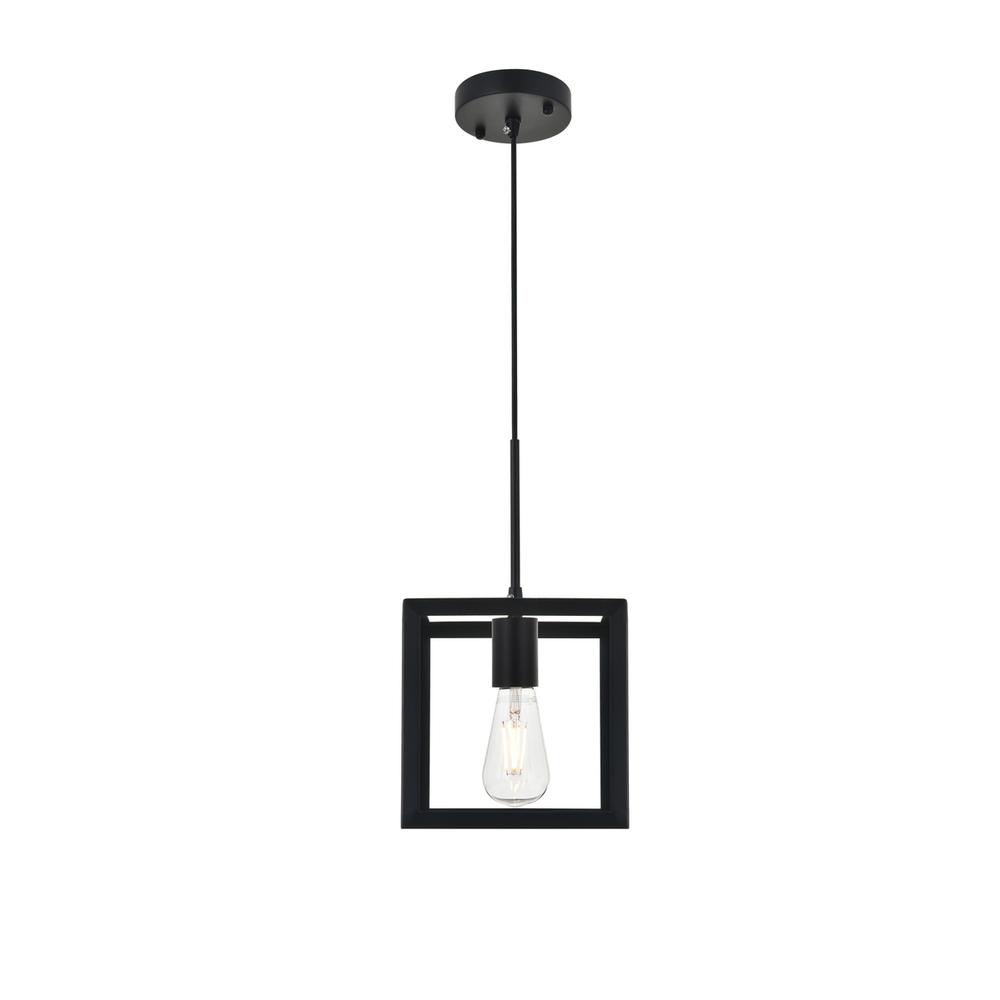 Resolute 1 light black Pendant. Picture 6