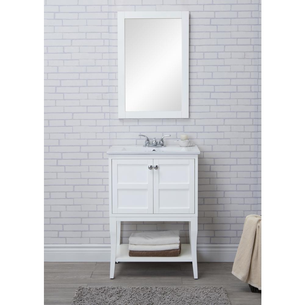 2 Doors Cabinet 24 In. X 18 In. X 34 In. In White. Picture 13
