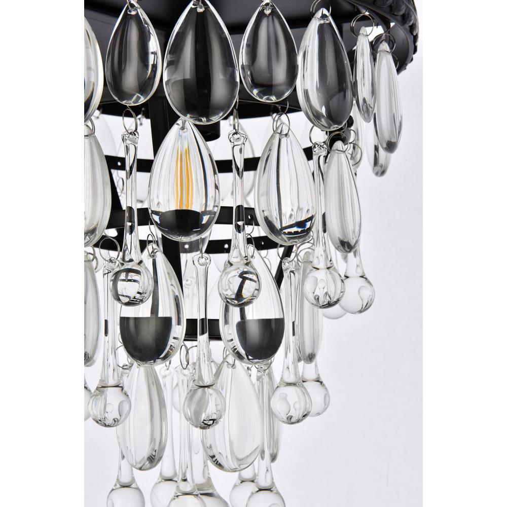 Nordic 1 light black flush mount. Picture 5