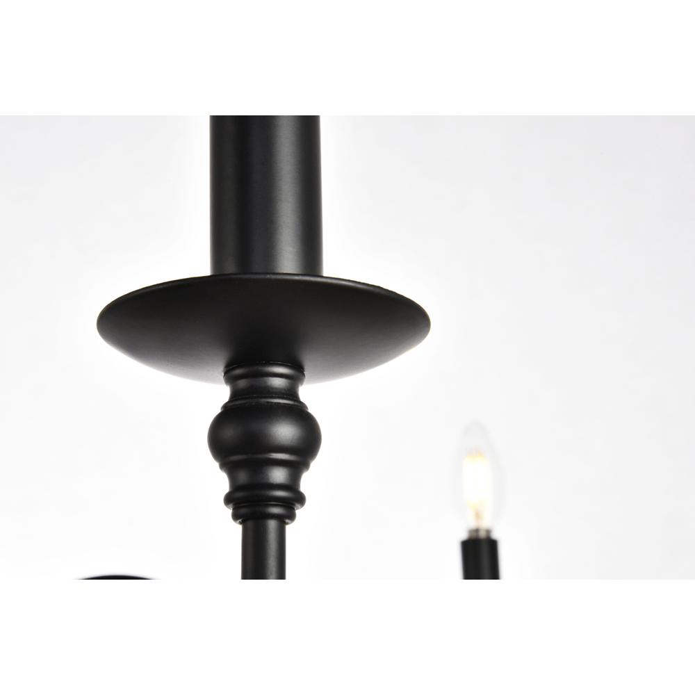 Rohan Collection Chandelier D36 H19 Lt:6 Matte Black Finish. Picture 3