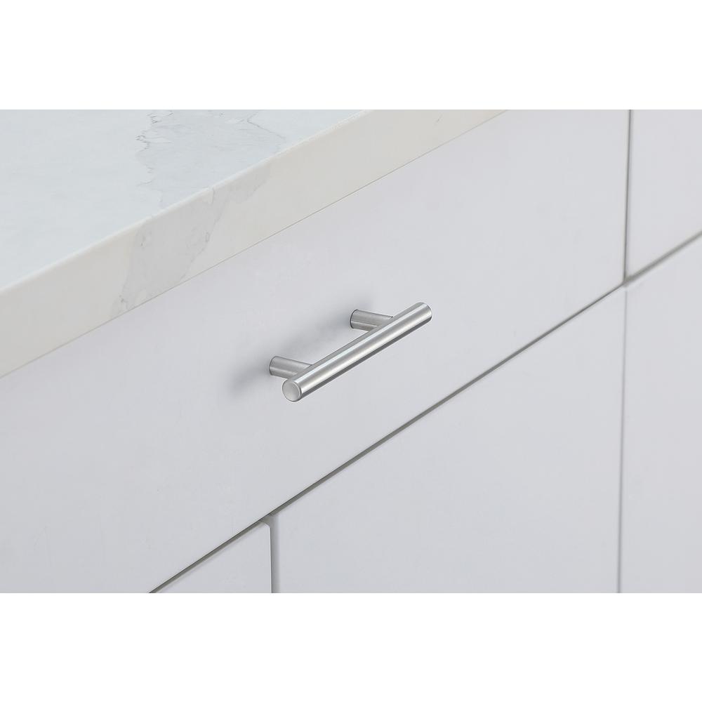 Quinn 3" Center to Center Brushed Nickel Bar Pull Multipack (set of 10). Picture 2