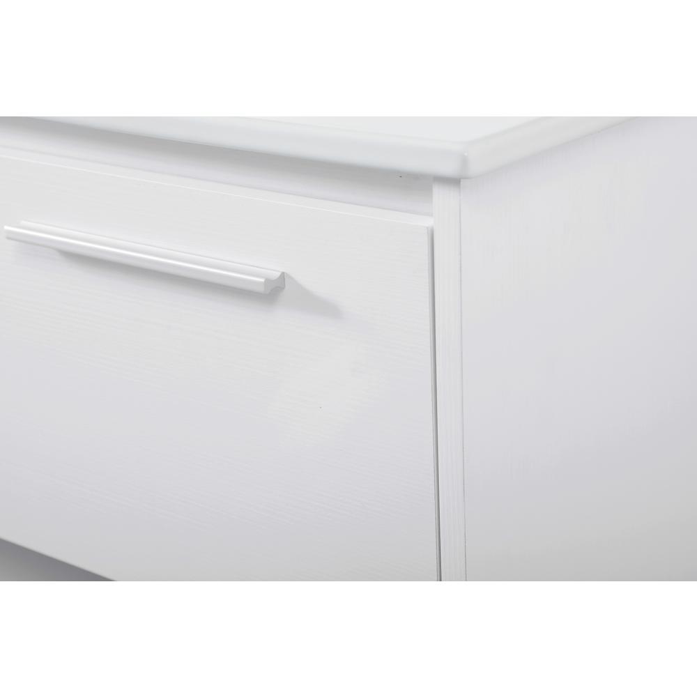 48 inch  Single Bathroom Floating Vanity in White. Picture 5