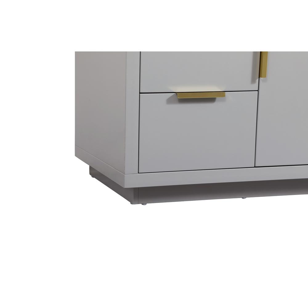 48 inch Single bathroom vanity in grey with backsplash. Picture 13