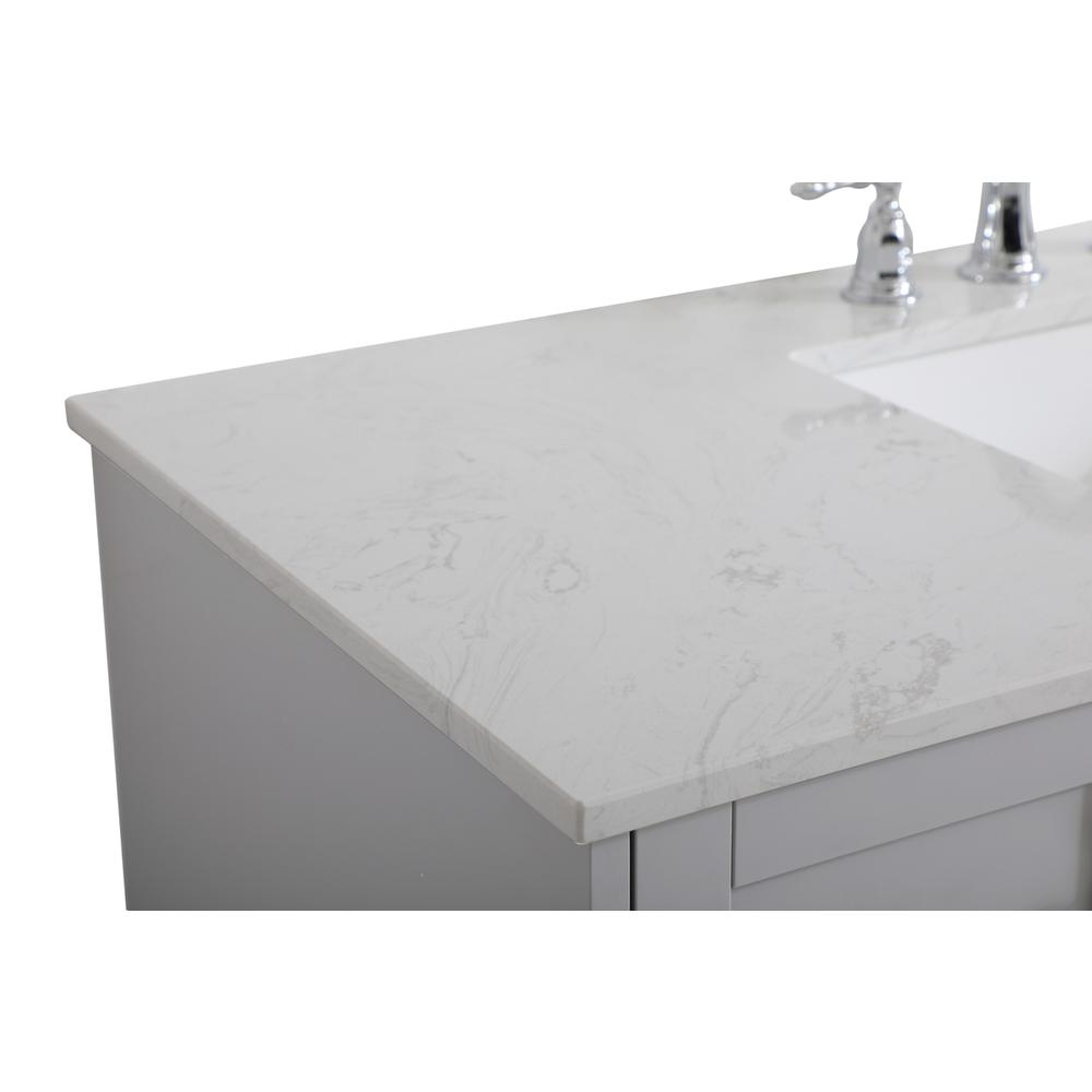 48 inch Single Bathroom Vanity in Grey. Picture 11