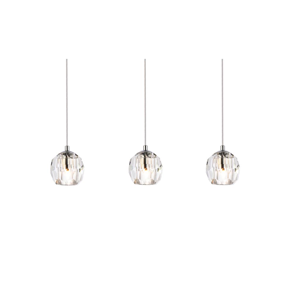 Eren 3 lights Chrome pendant. Picture 2