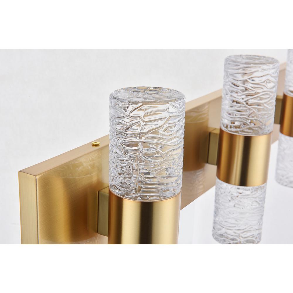 Vega 6 light Gold LED Wall Sconce. Picture 9