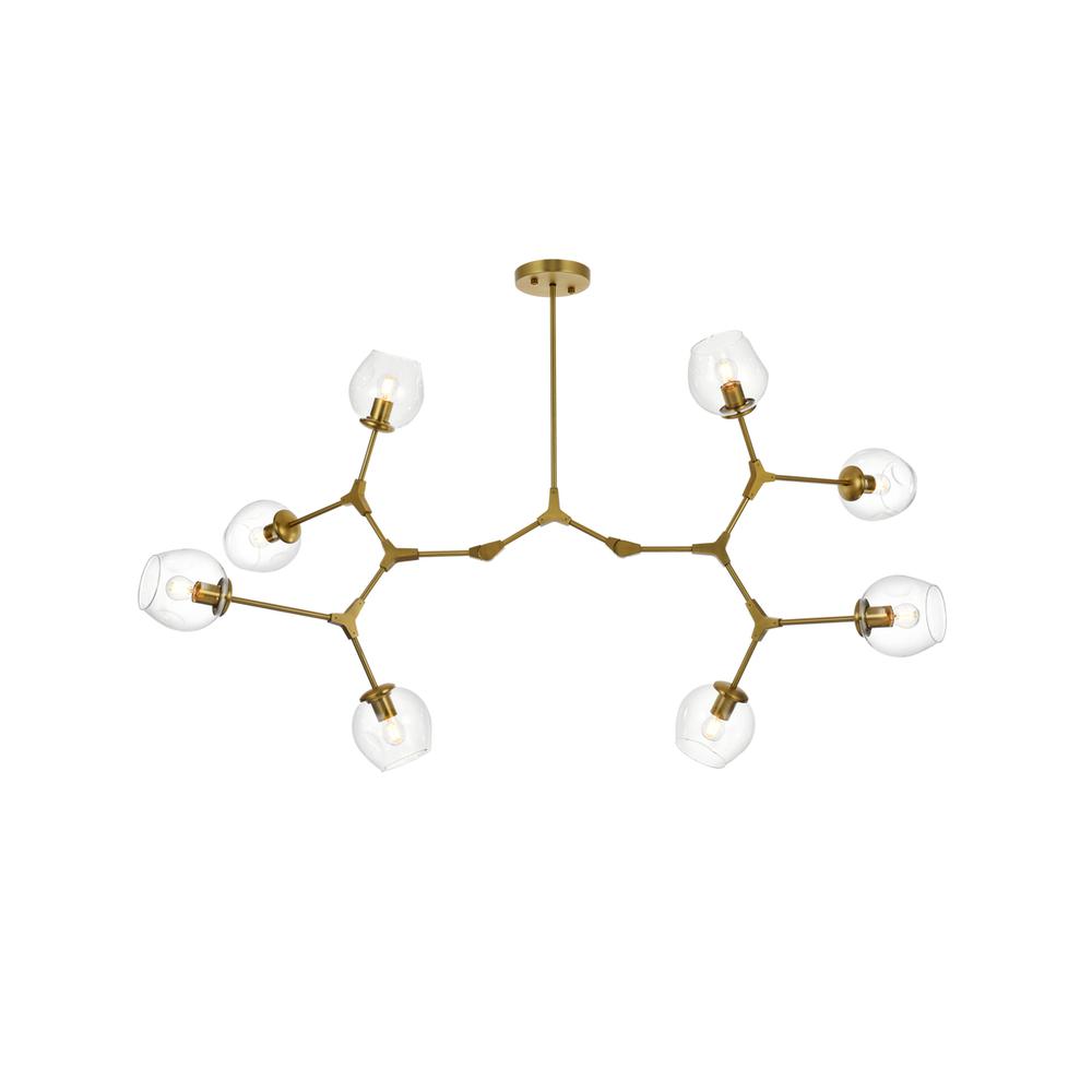 Cavoli 61 inch Chandelier in Brass. Picture 1