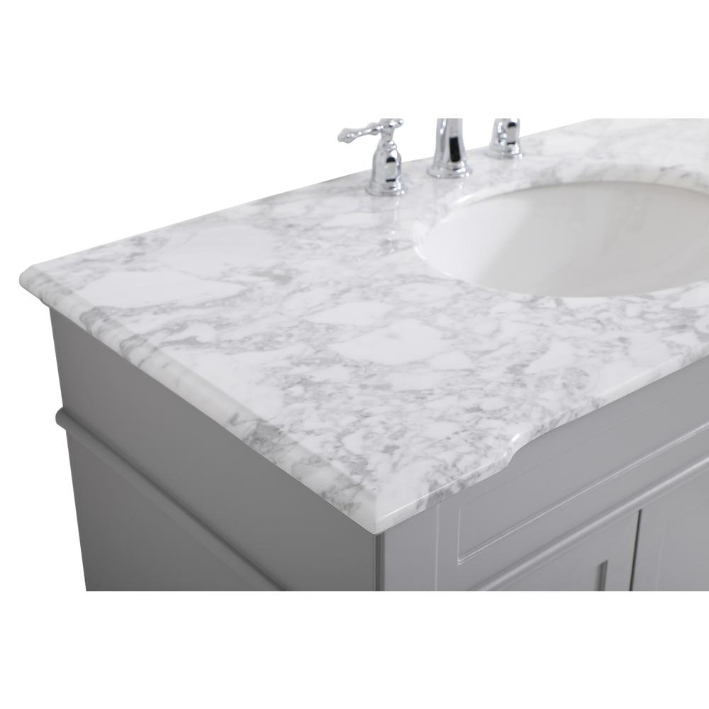 42 inch Single Bathroom Vanity set in Grey. Picture 11