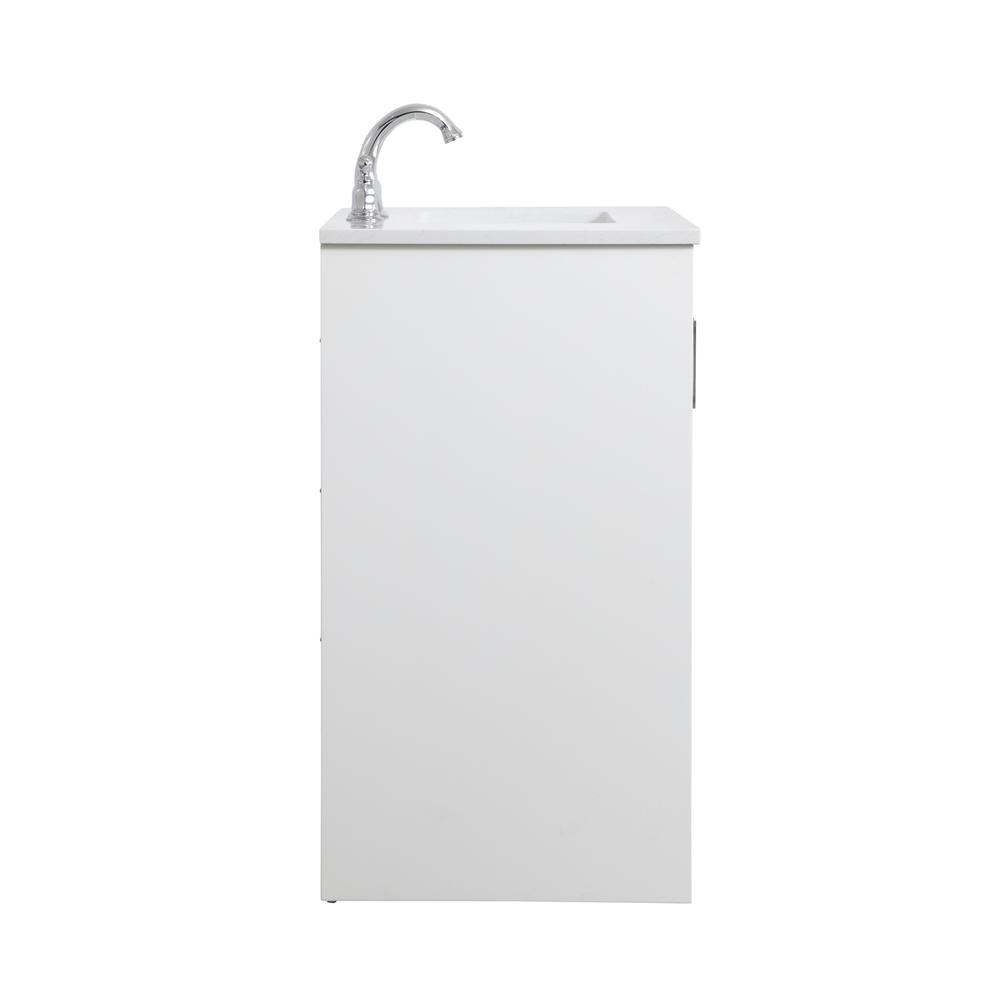 30 inch Single Bathroom Vanity in White. Picture 13
