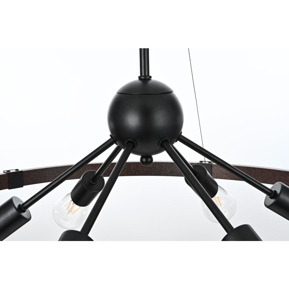 Thora 32 inch Pendant Light in Weathered Black. Picture 3