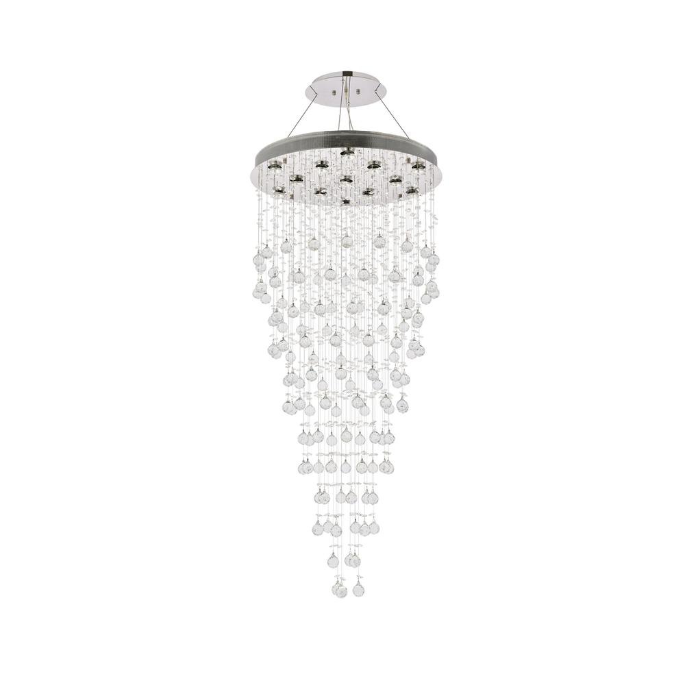Galaxy 13 light Chrome Chandelier Clear Royal Cut Crystal. Picture 6