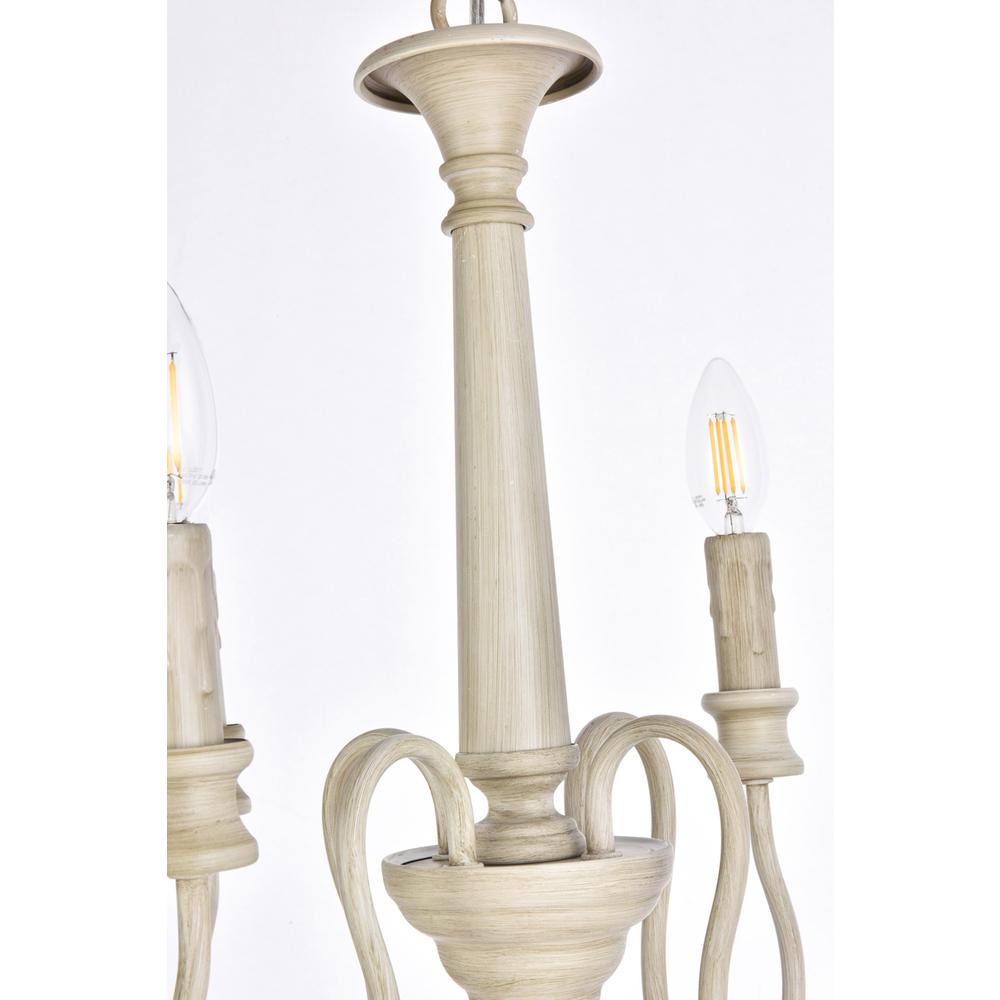 Flynx 4 lights pendant in weathered dove. Picture 4