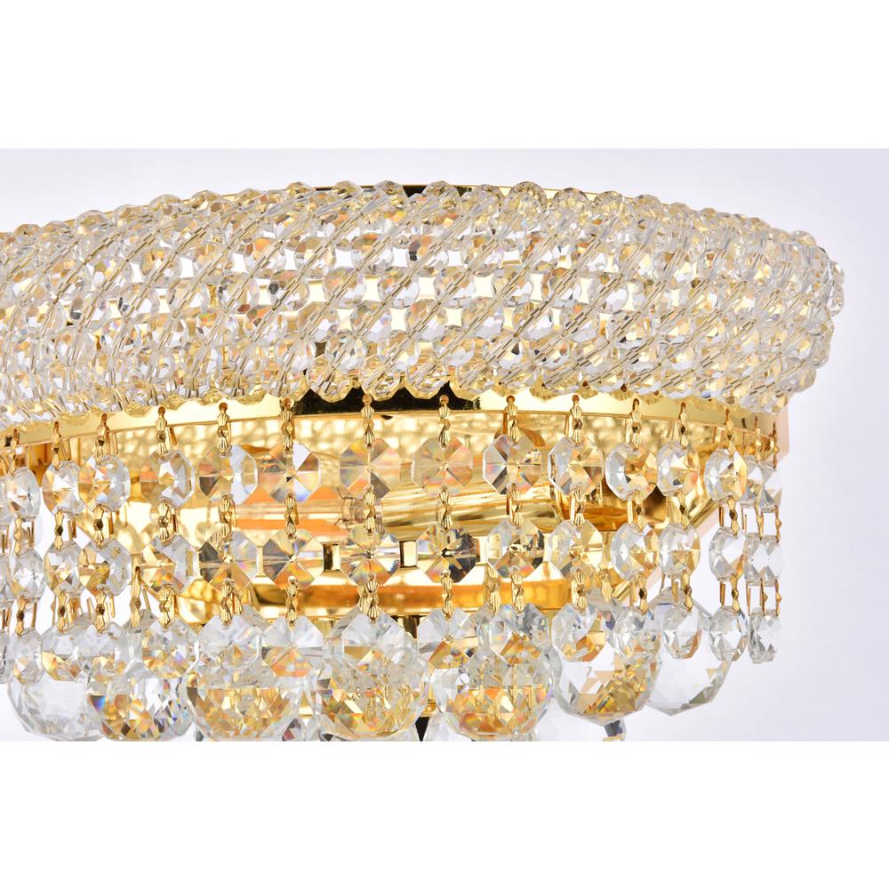 Primo 2 light Gold Wall Sconce Clear Royal Cut Crystal. Picture 5