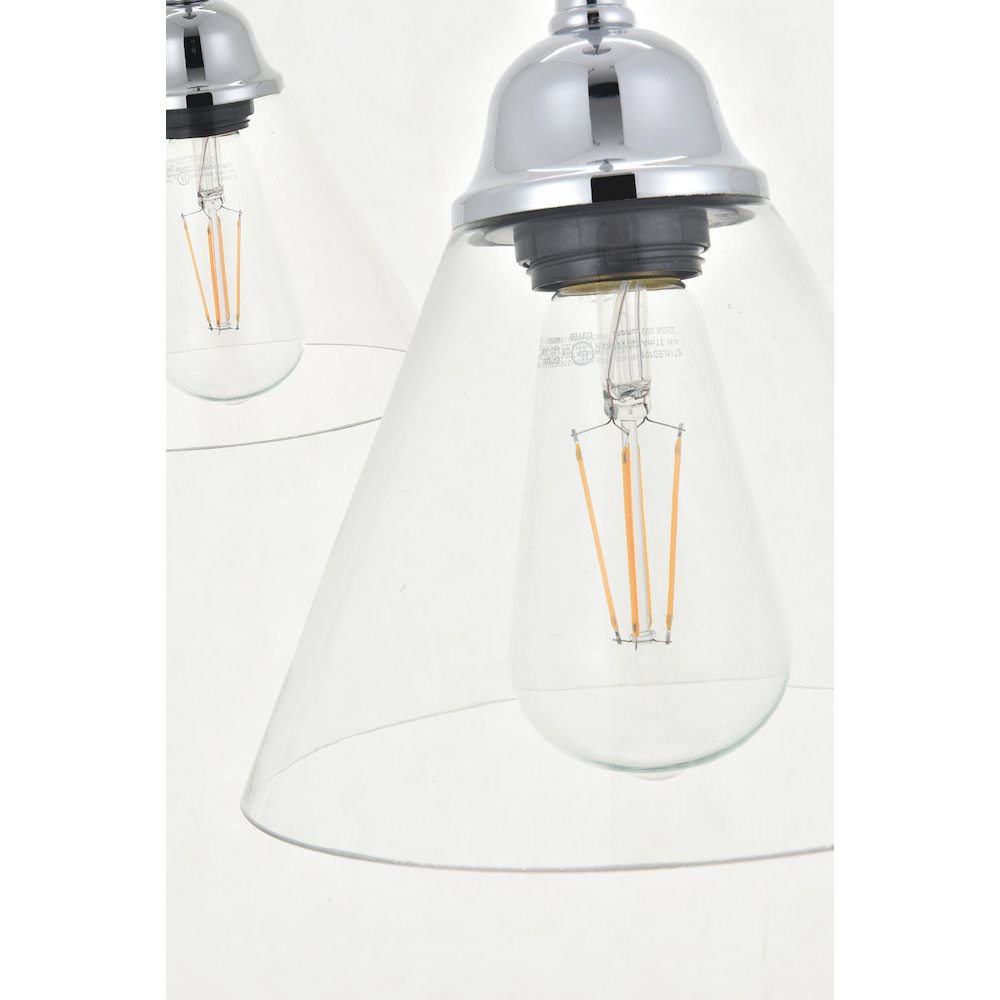 Histoire 3 Light Chrome Pendant. Picture 12