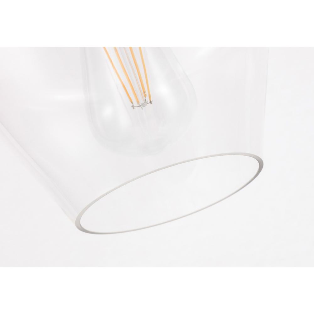 Gene 1 light Brass and Clear glass Flush mount. Picture 12