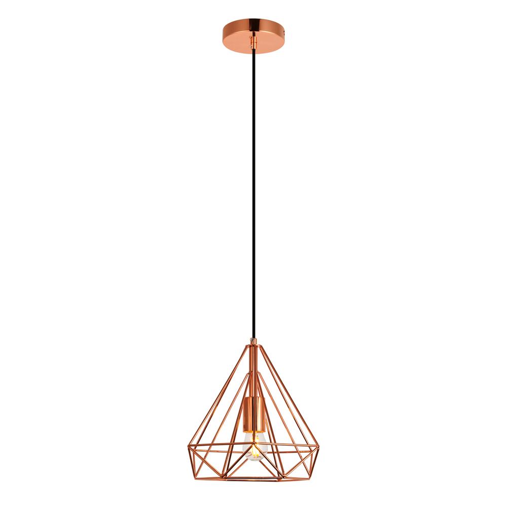Jago Collection Pendant D9.8 H9.8 Lt:1 Copper Finish. Picture 1