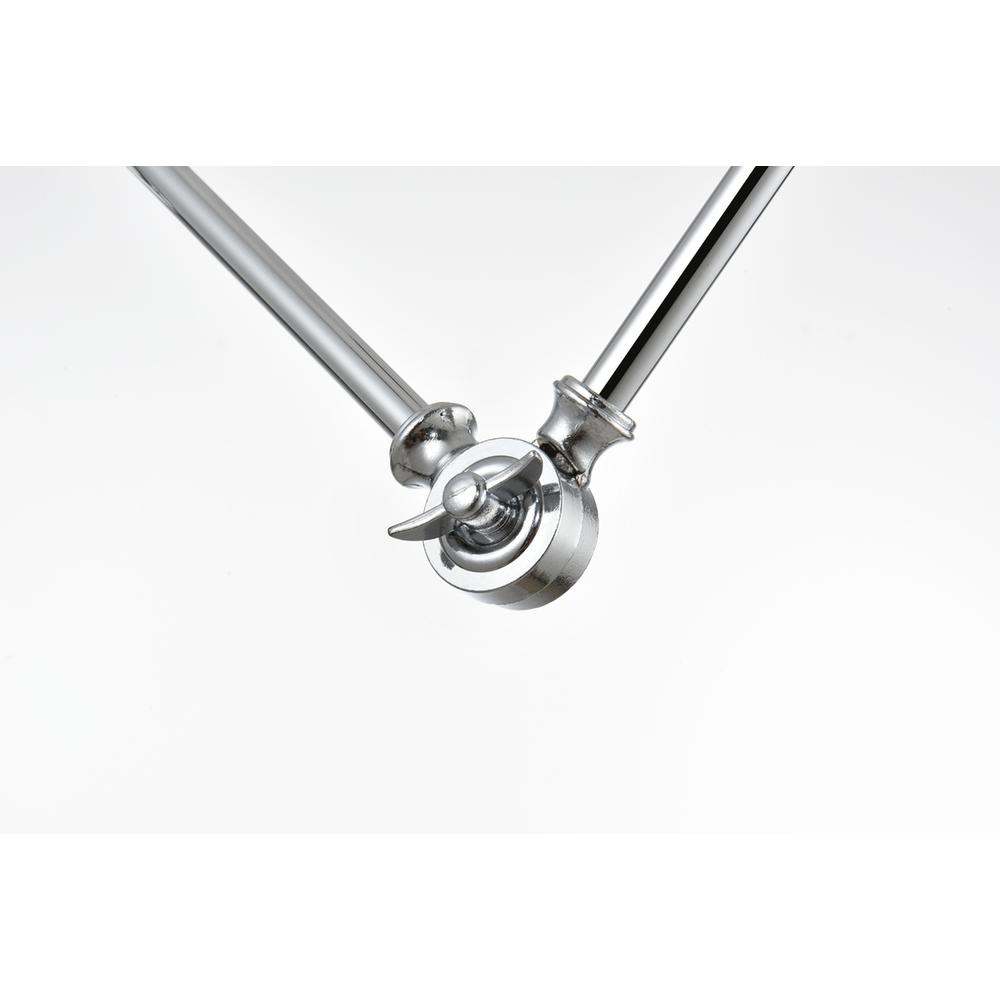 Van 1 light Chrome swing arm plug in wall sconce. Picture 5