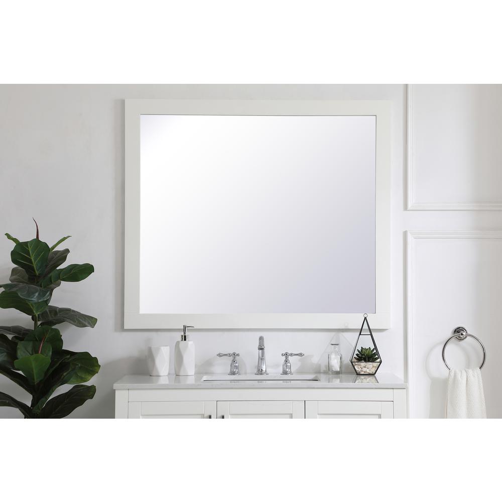 Aqua rectangle vanity mirror 42 inch in White. Picture 10