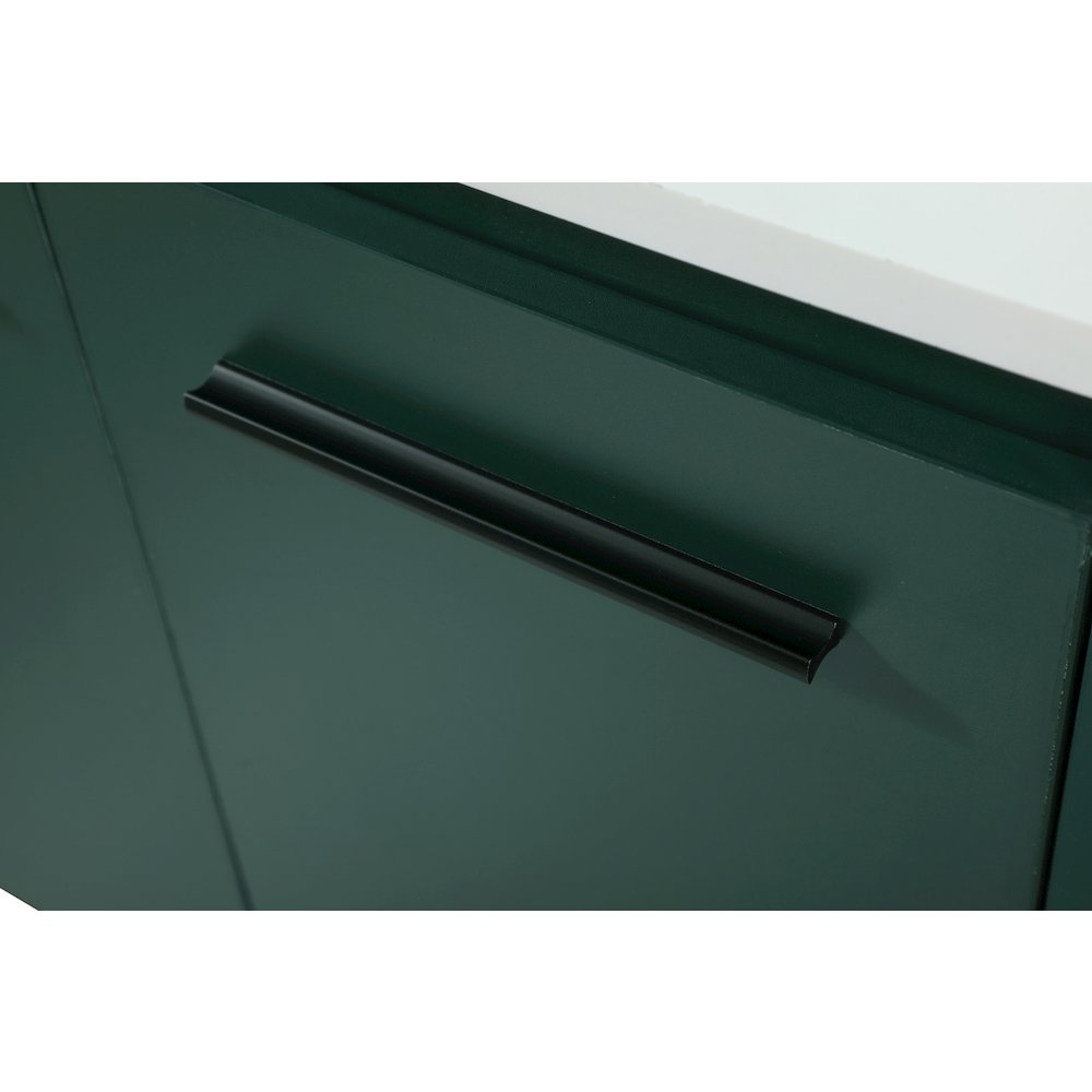 24 Inch Single Bathroom Vanity In Green With Backsplash. Picture 13