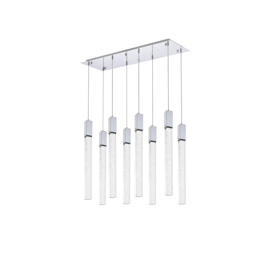 Weston 8 lights pendant in chrome. Picture 6