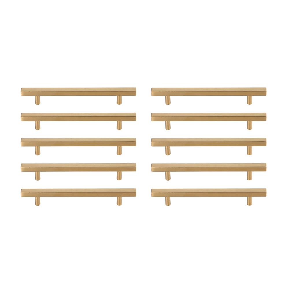Dior 6-5/16" Center to Center Brass Bar Pull Multipack (set of 10). Picture 1