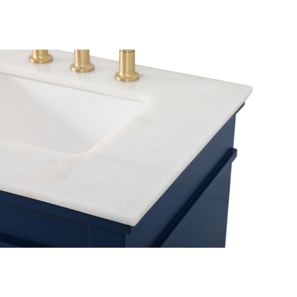 60 inch double bathroom vanity in blue. Picture 11