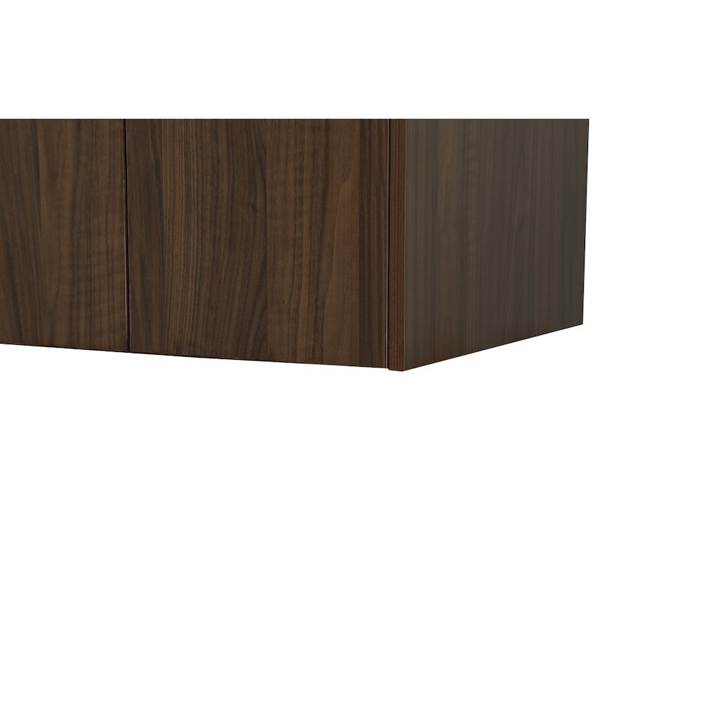 24 Inch Single Bathroom Vanity In Walnut With Backsplash. Picture 14