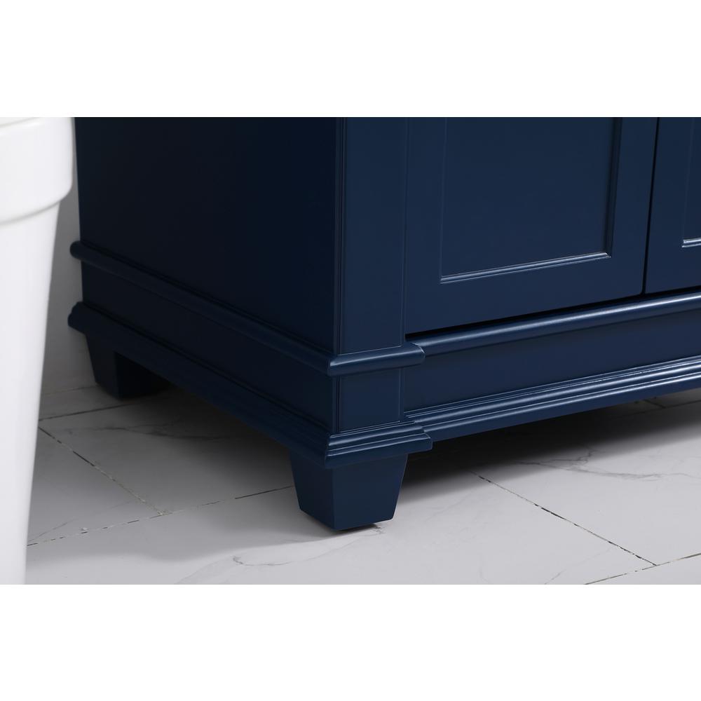 36 inch Single Bathroom Vanity set in Blue. Picture 6