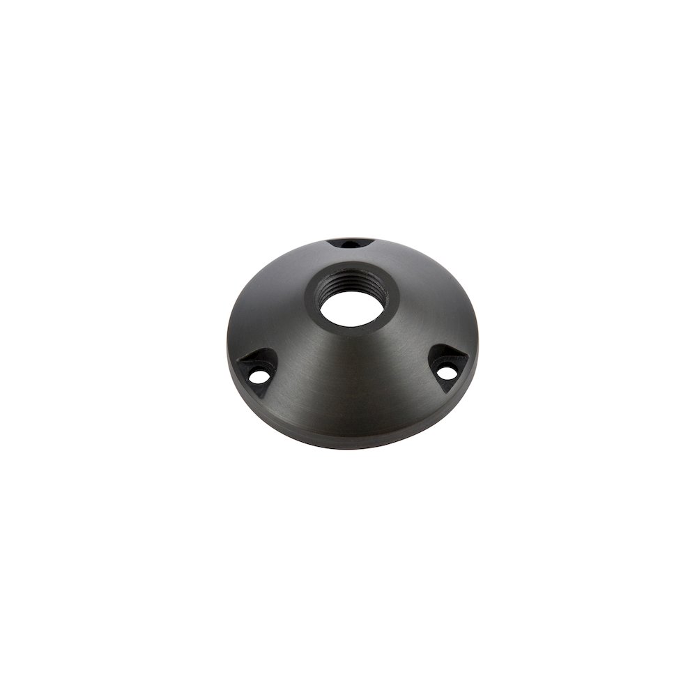 Outdoor Cast Brass surface mount 2.75 inch Wide x 1 inch High in Dark Bronze. Picture 2