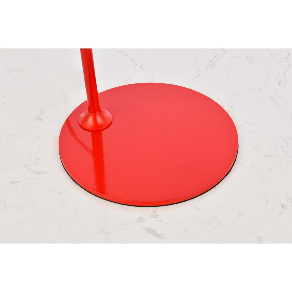 Leroy 1 light red table lamp. Picture 4
