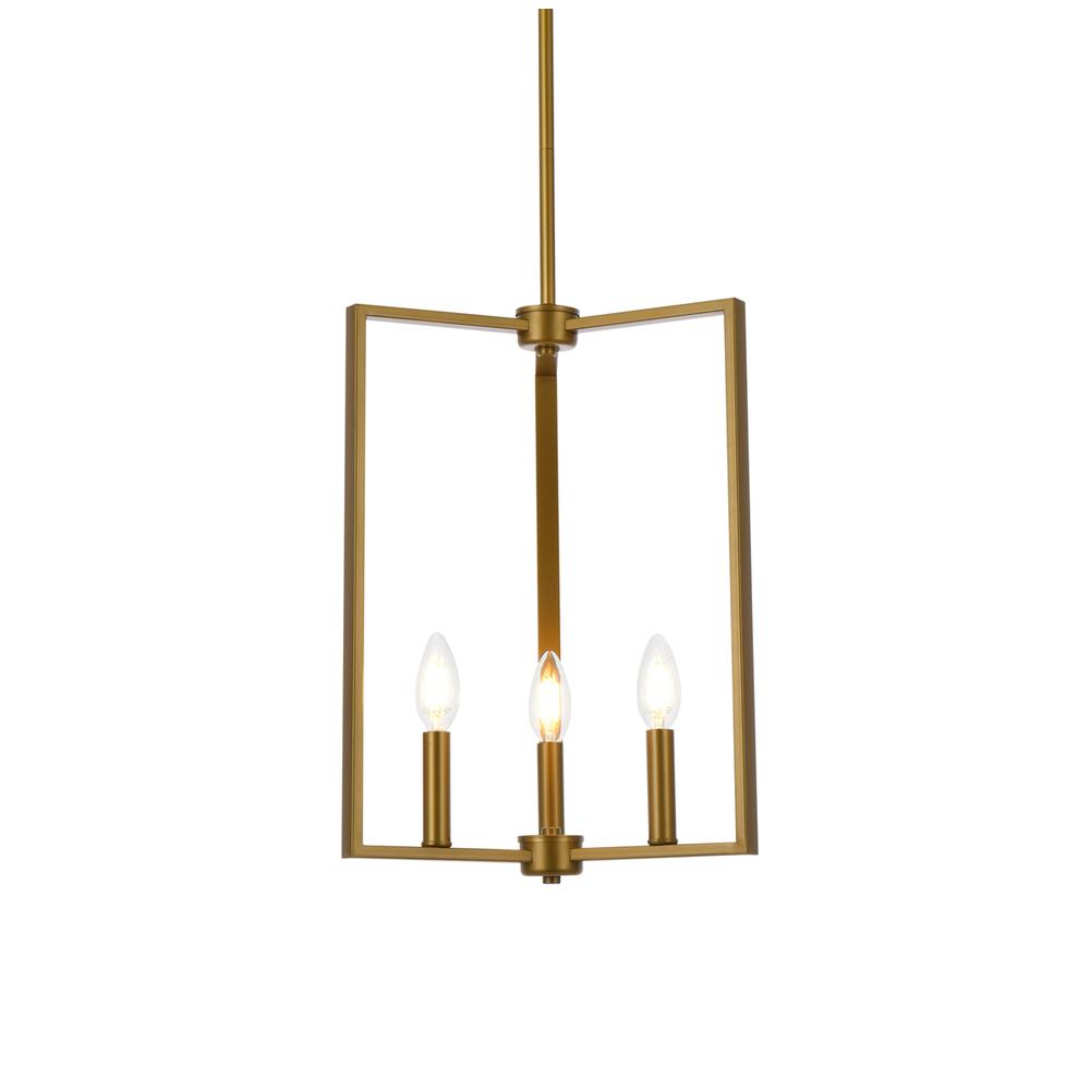 Vino 3 lights pendant in brass. Picture 2
