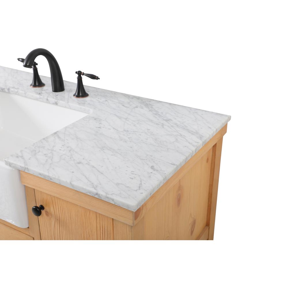 48 inch Single bathroom vanity in natural wood. Picture 11