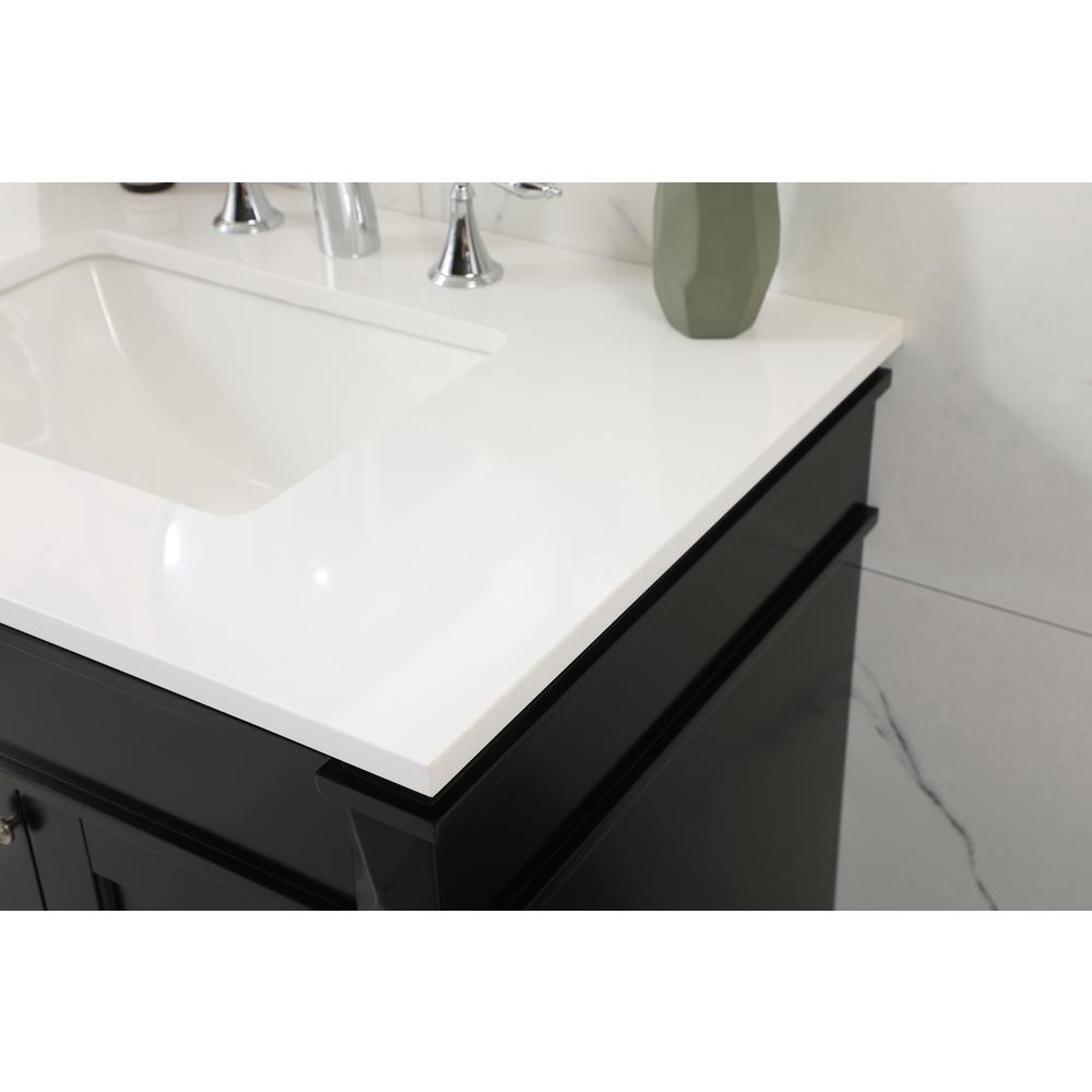 32 inch Single bathroom vanity in black. Picture 5