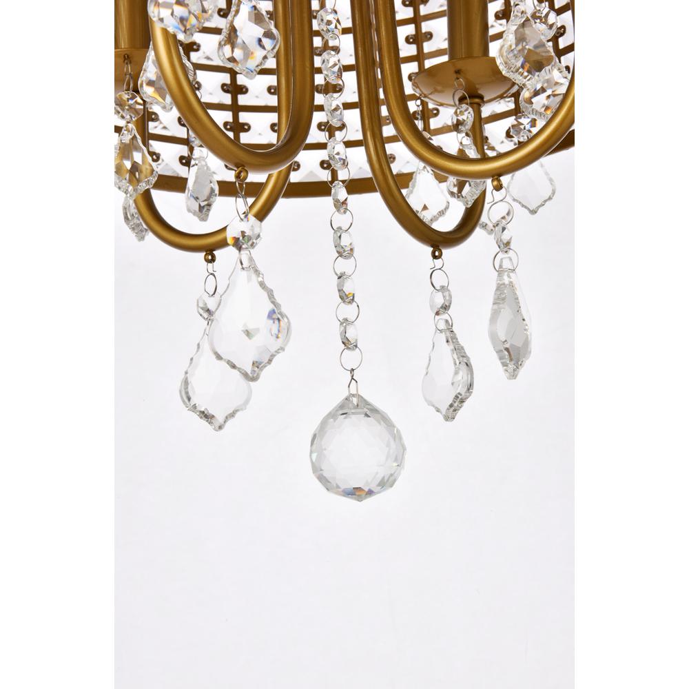 Elise 14 inch pendant in brass. Picture 3