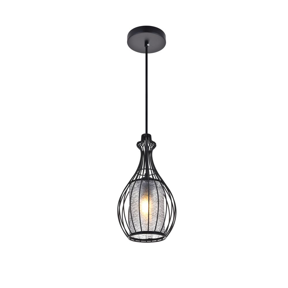 Miya 1 Light Black Pendant. Picture 2