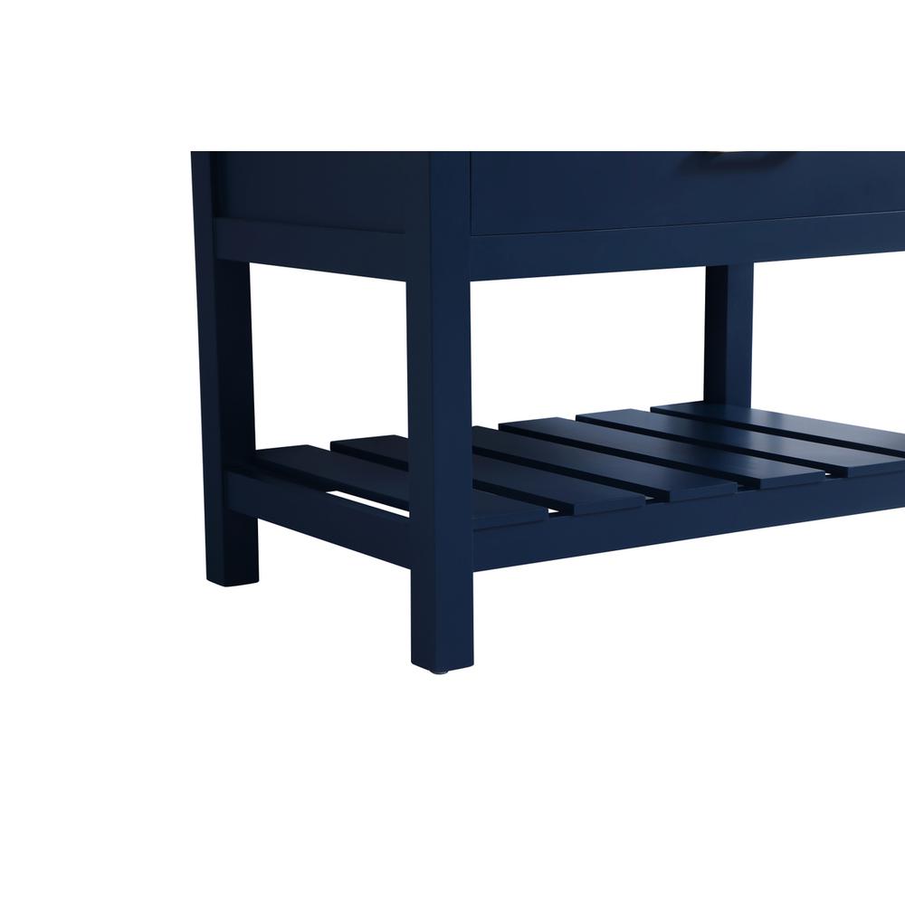36 inch Single bathroom vanity in blue. Picture 13